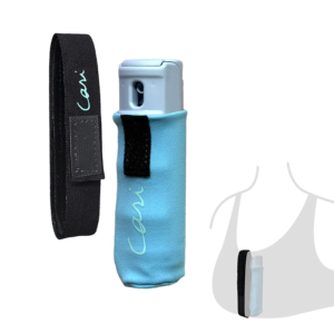 Cari Pepper Spray Pocket, Attach to Bra for One Hand Pepper Spray Access | Running and More | Cari Project